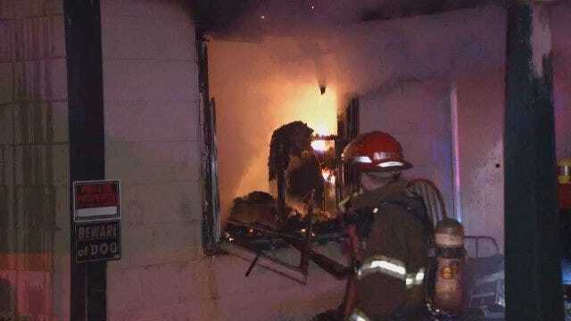 WEB EXTRA: Video From East Oklahoma Place House Fire