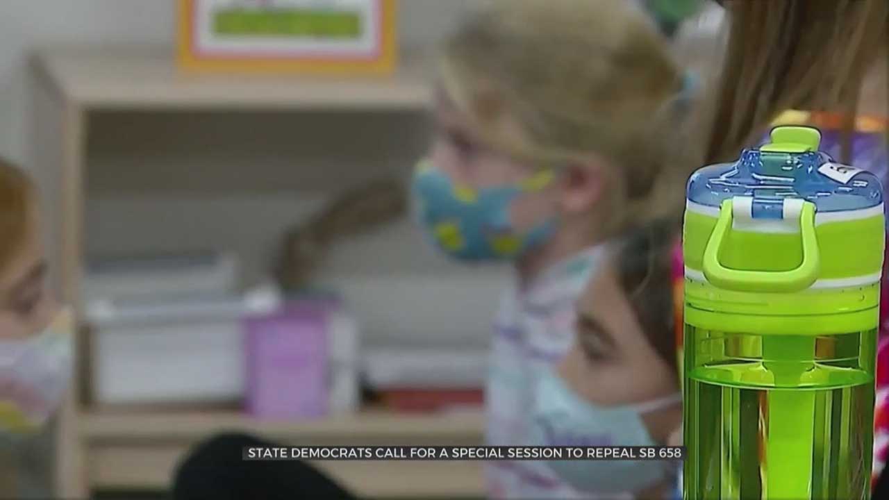 Oklahoma Democrats Call For Repeal On Law Limiting Masks In Schools