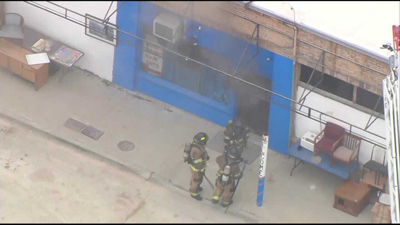 Osage SkyNews 6 HD: Firefighters Battle Fire At Tulsa Resale Shop