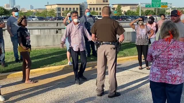 Watch: Oklahomans Frustrated After Line Outside Of OESC Gets Cut Off