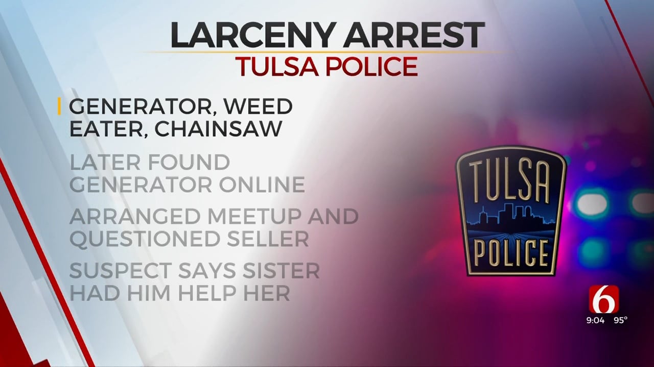 Brother, Sister Arrested For Larceny By Tulsa Police
