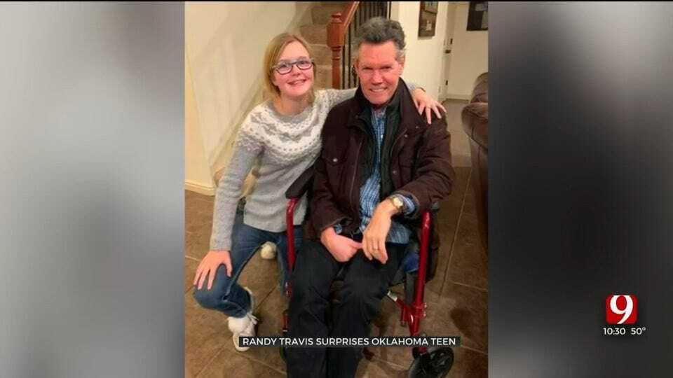 Country Legend Randy Travis Surprises Oklahoma Teen