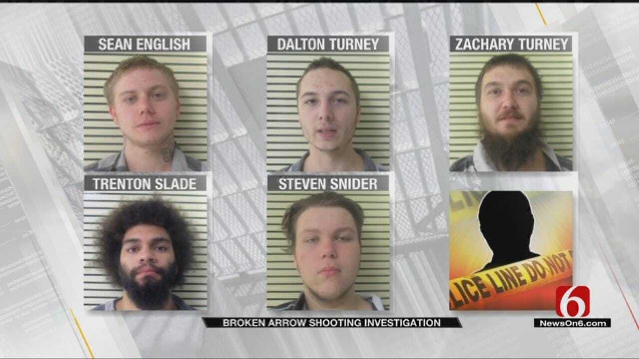 5 Charged In Broken Arrow Burglary That Ended With 1 Suspect Shot