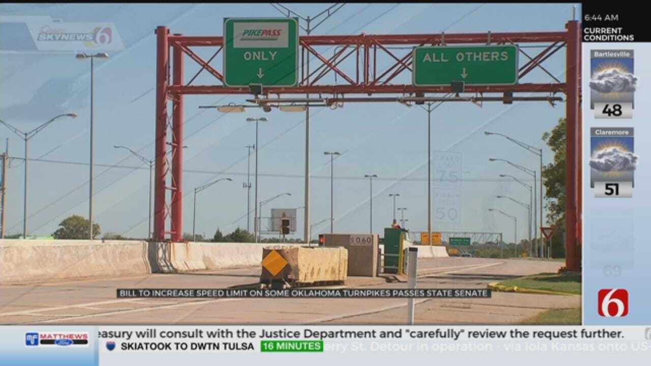 Oklahoma Turnpike Speed Limits Could Increase