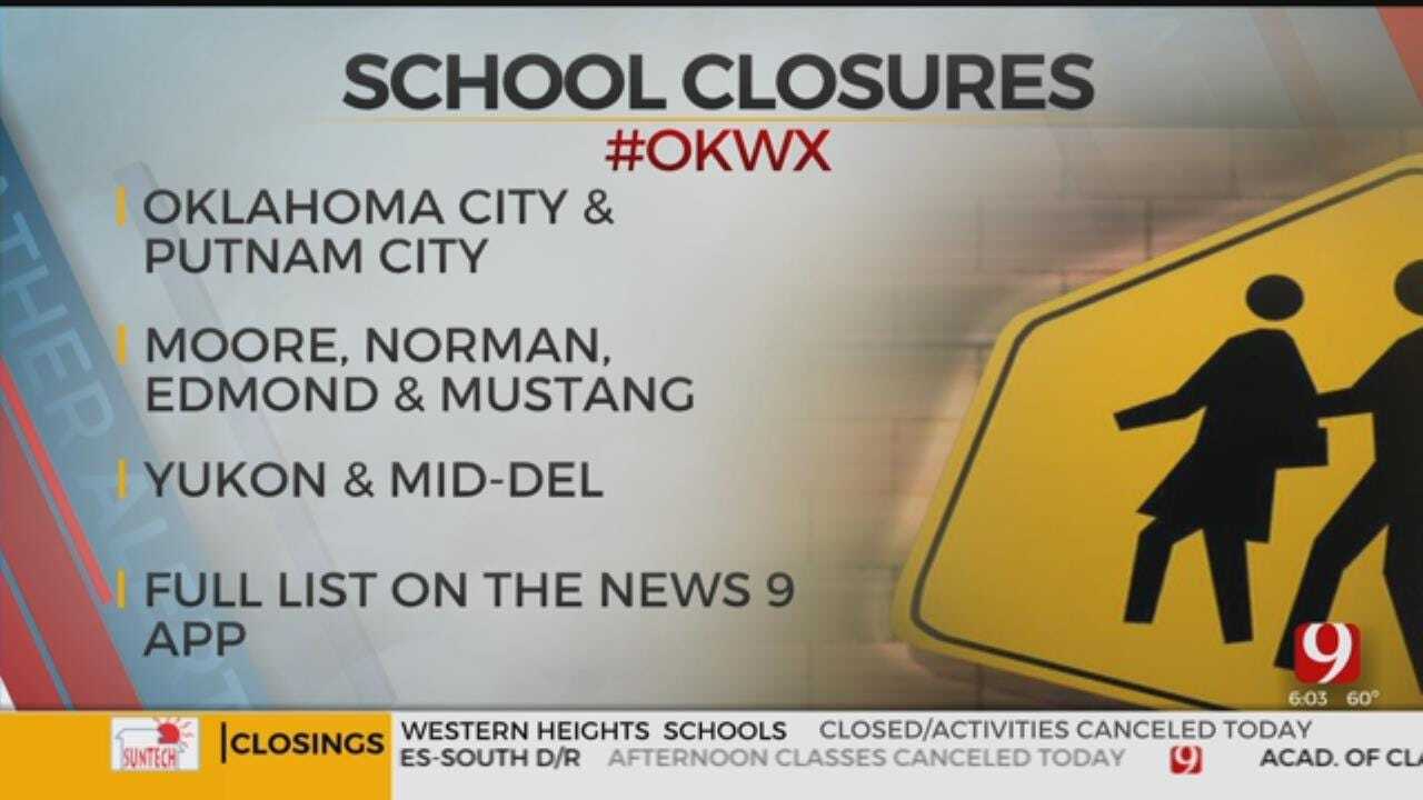 Metro Schools Districts Closed Due To Severe Weather