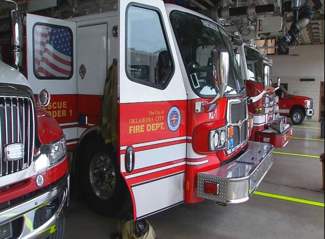 Crews Respond To Accident Involving Oklahoma City Fire Truck