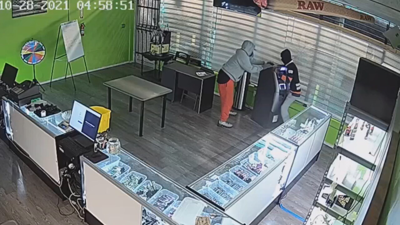 Caught On Camera: People Break Into Tulsa Dispensary To Steal ATM