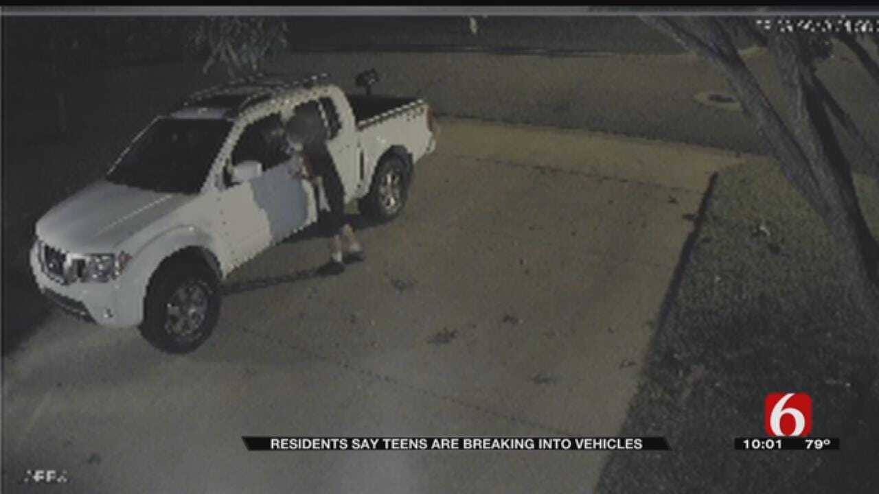 Car Break-Ins Caught On Camera In Tulsa Neighborhood