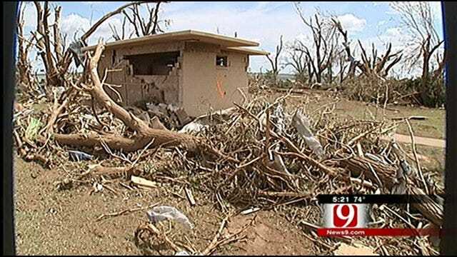 Family Hides In Concrete Bathroom During Canton Lake Tornado