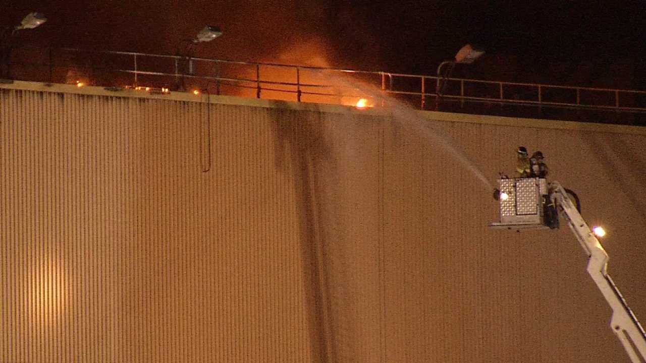 WEB EXTRA: Video Of The Fire Scene At The GRDA Power Plant