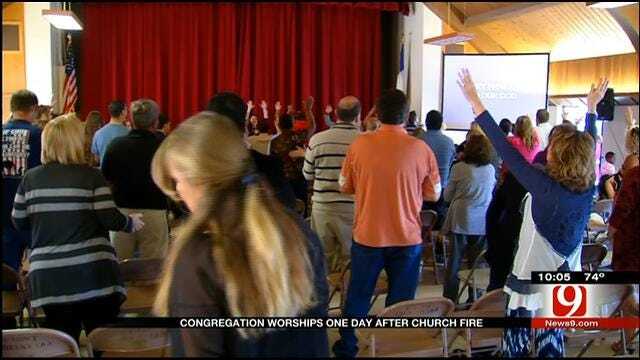 Congregation Rejoices One Day After Fire Destroys El Reno Church
