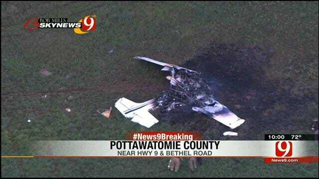 OHP Aircraft Crashes In Pottawatomie County