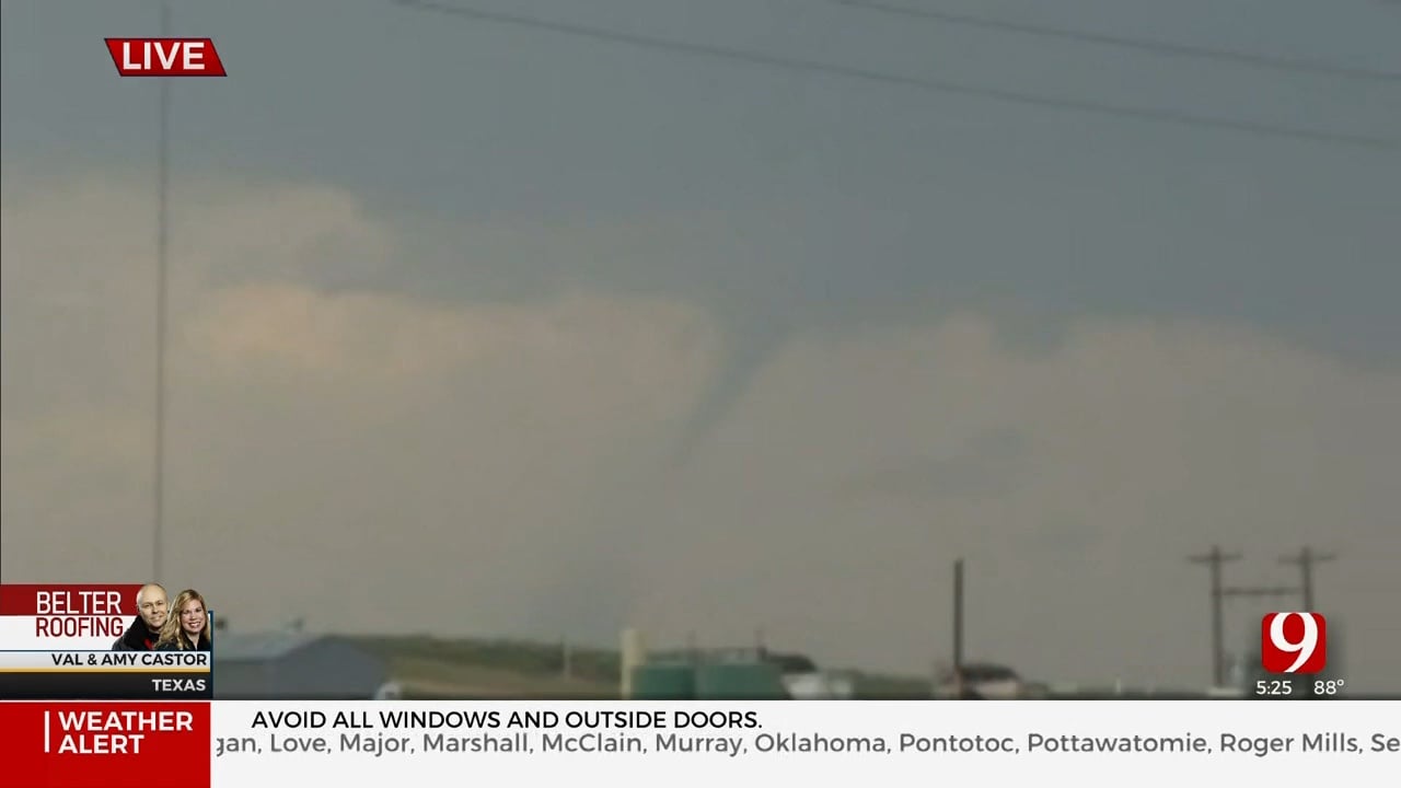 Storm Chasers Spot Tornado In Perryton, Texas