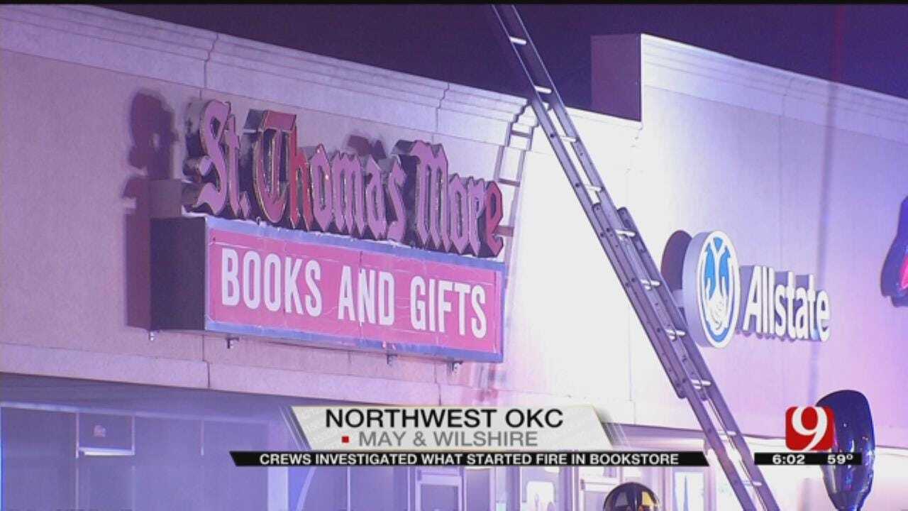 OKCFD Investigates Cause Of Bookstore Fire