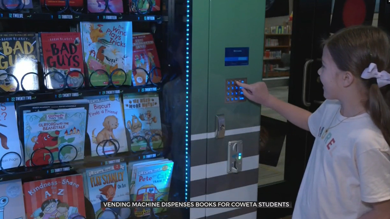 Coweta Elementary New Book Vending Machine