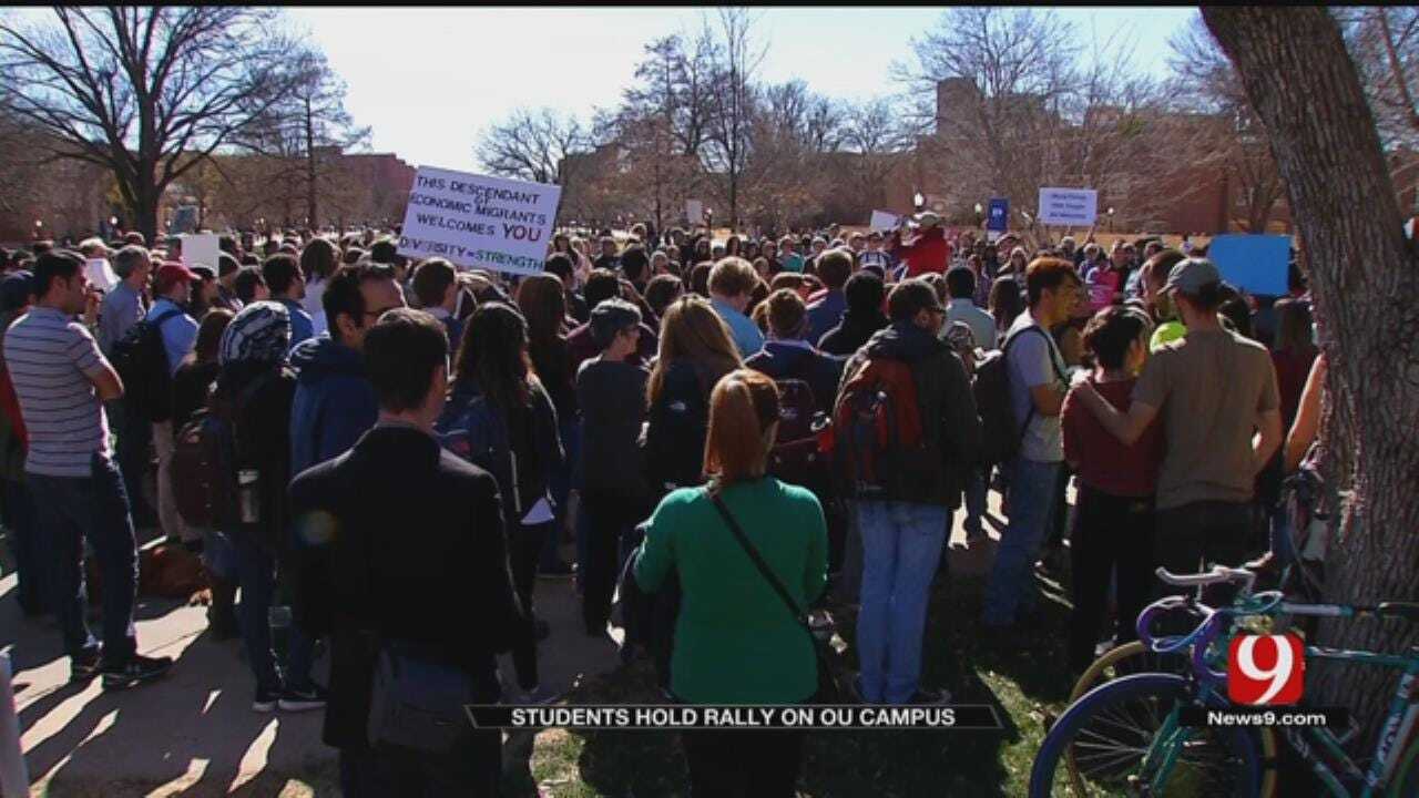 OU Students Rally Against Trump's Executive Order