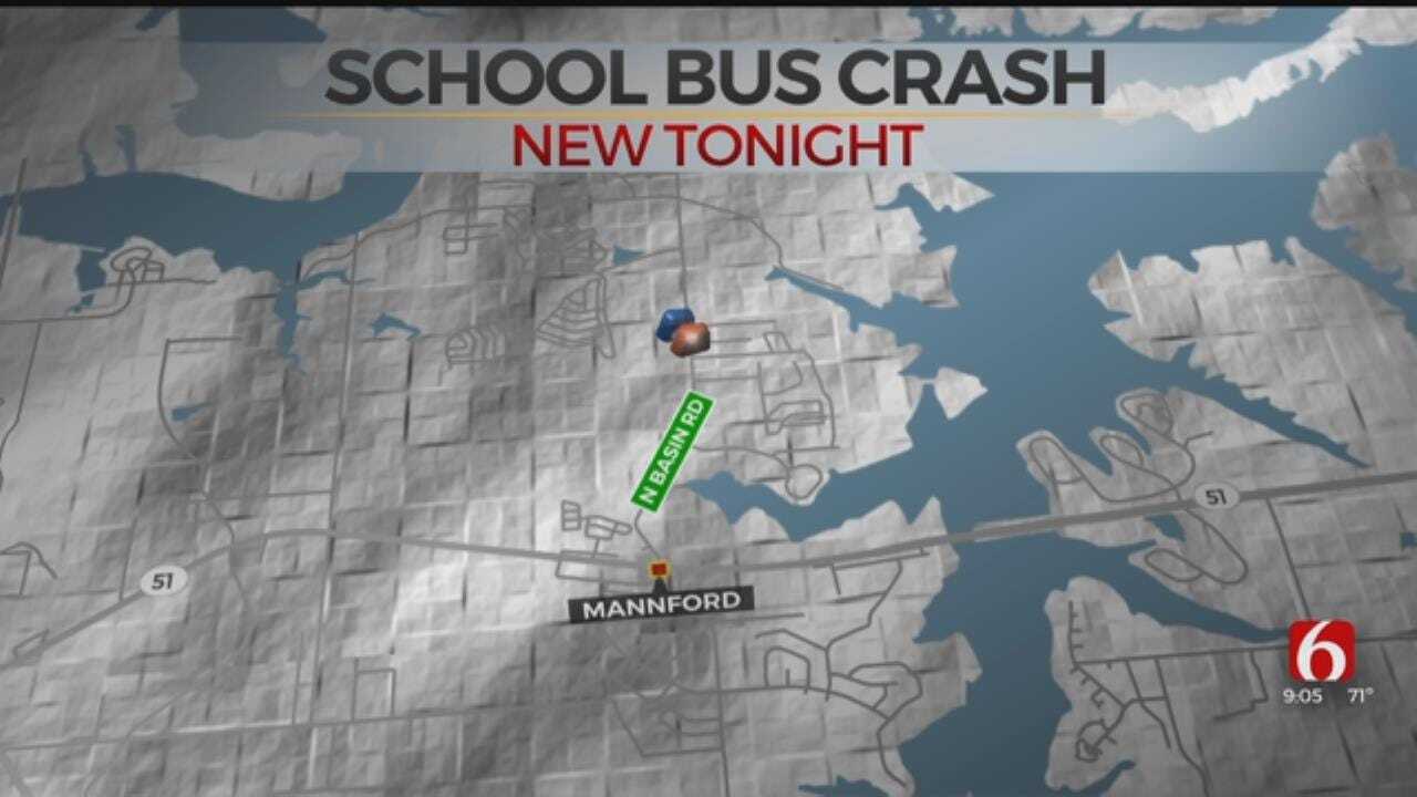 Mannford School Bus Driver Slams Into Another Bus