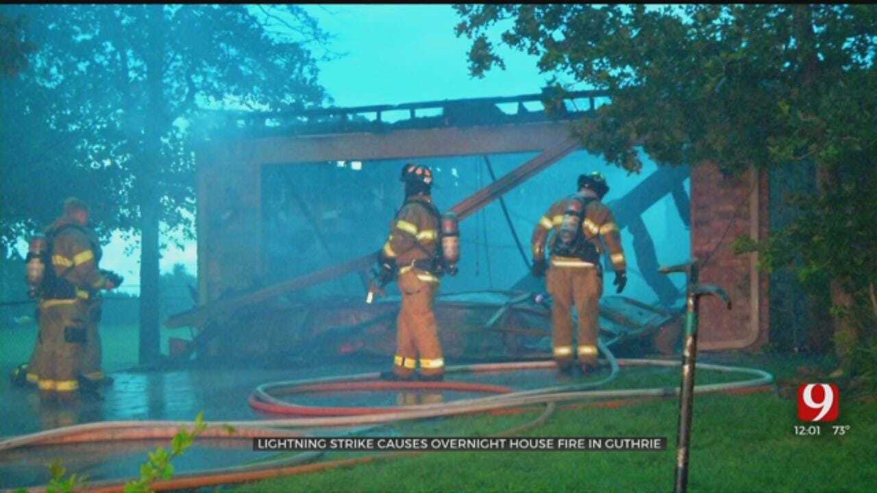 Lightning Strike Destroys Guthrie Home; Family Had Just Moved To Oklahoma