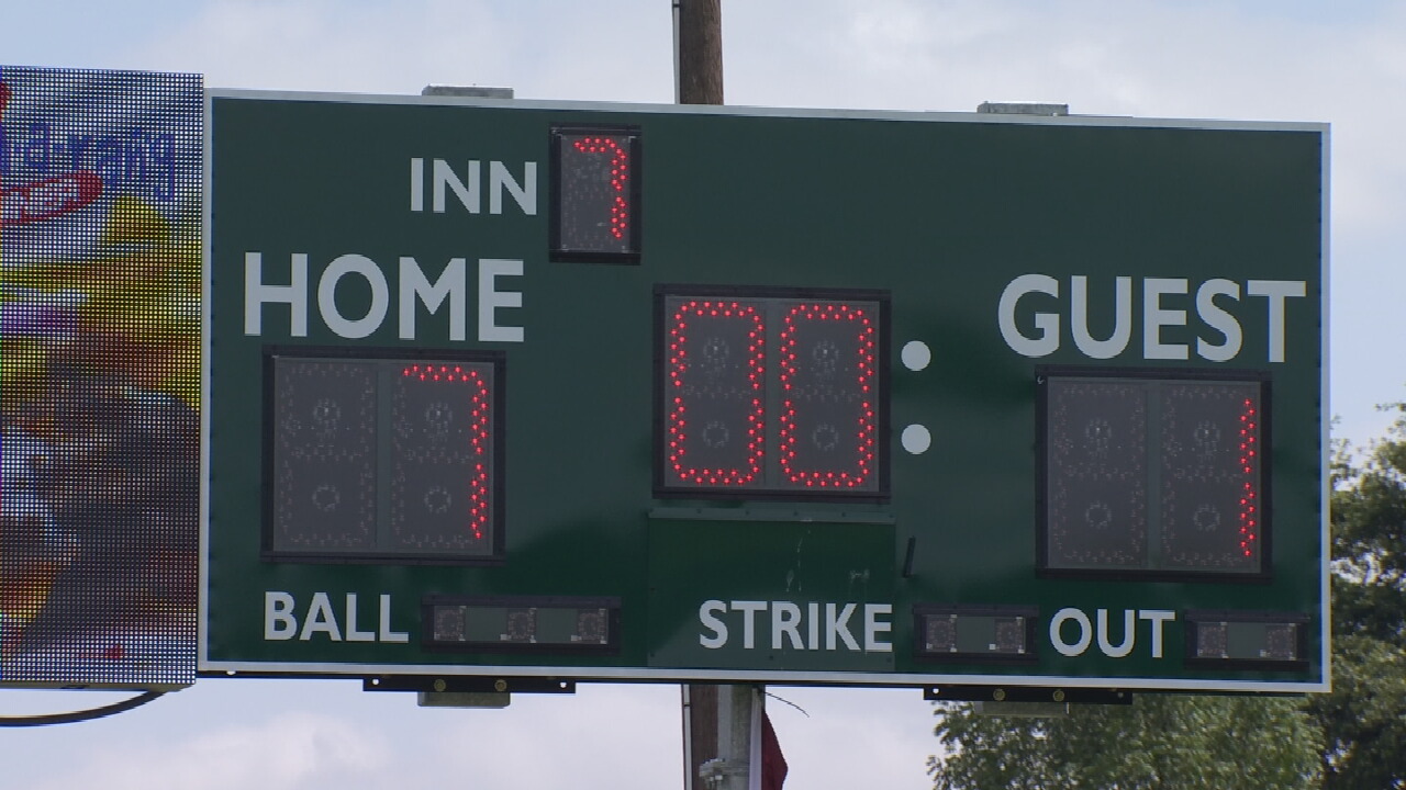LaFortune Park Baseball Fields Get New Scoreboards Courtesy Of Barry Switzer