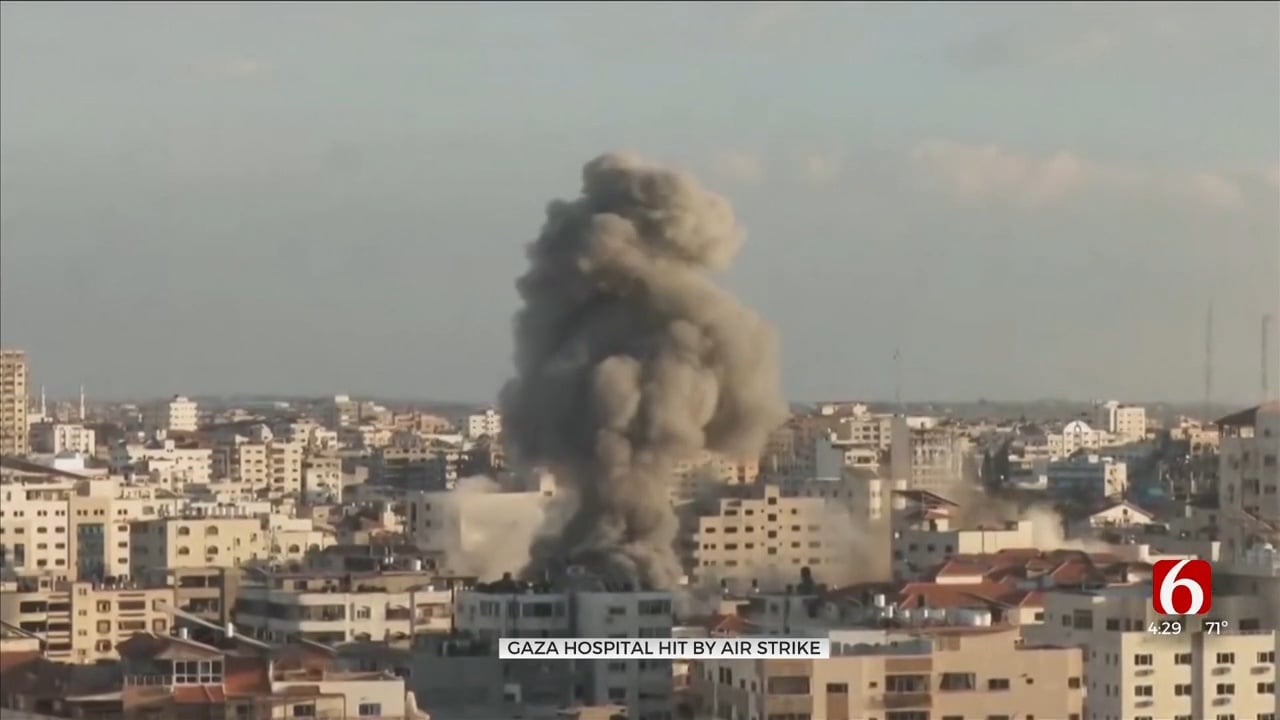 Blast Kills Hundreds At Gaza Hospital; Hamas And Israel Trade Blame As Biden Heads To Mideast