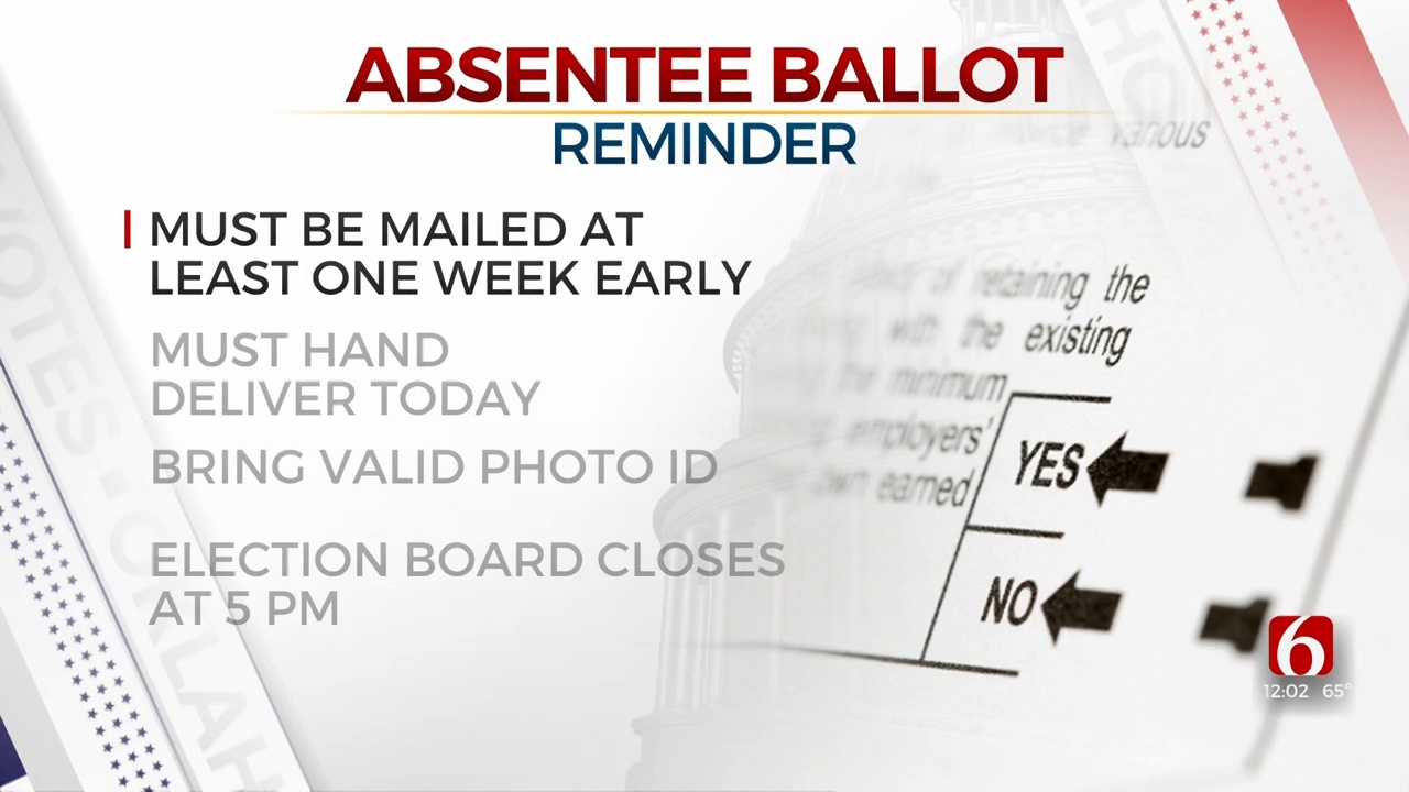 Absentee Ballots Should Be Hand-Delivered Today