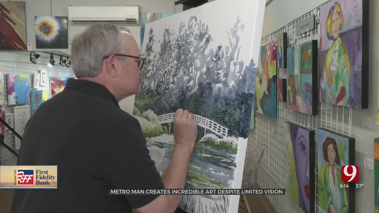 Legally Blind Artist Continues To Paint, Hosting Gallery This Weekend 