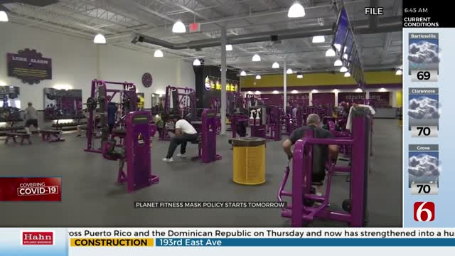 Planet Fitness To Require Face Masks