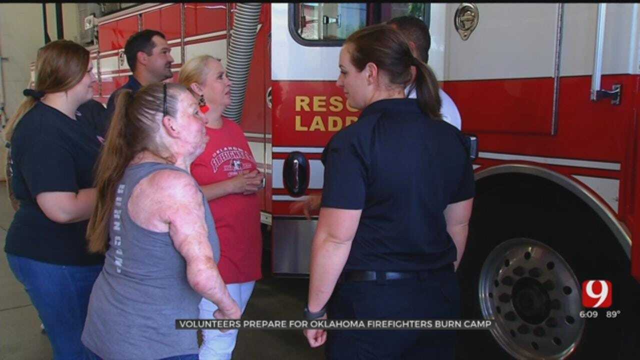 Volunteers Preparing For Oklahoma Firefighters Burn Camp