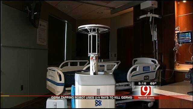 Germ-Zapping Robot Deployed At First Oklahoma Hospital