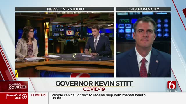 WATCH: Gov. Stitt Talks About Reopening Oklahoma, Coronavirus Respnse