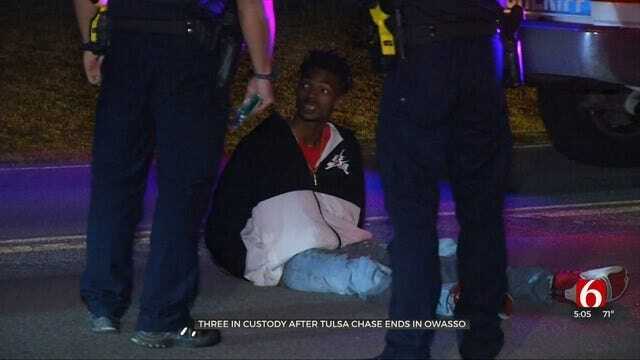 Tulsa Police: 3 In Custody After Multi-City Chase Ends