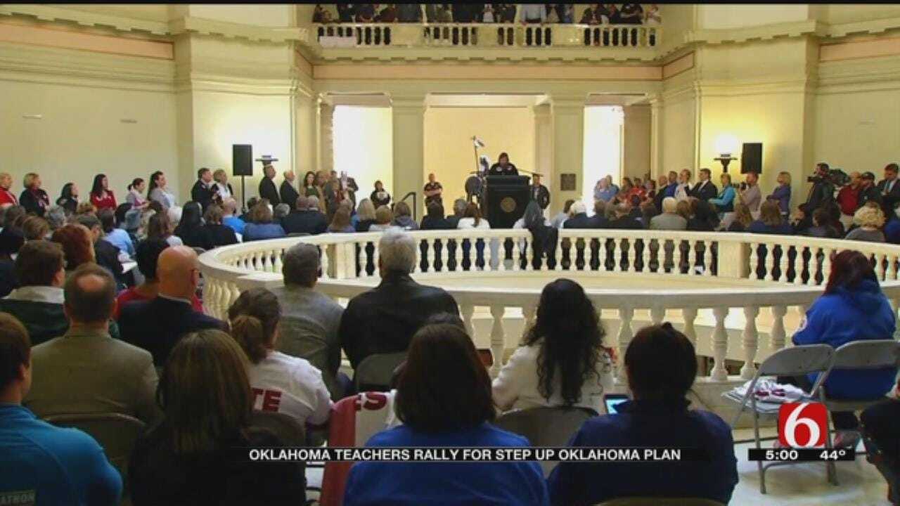 Teachers And Students Rally At State Capitol