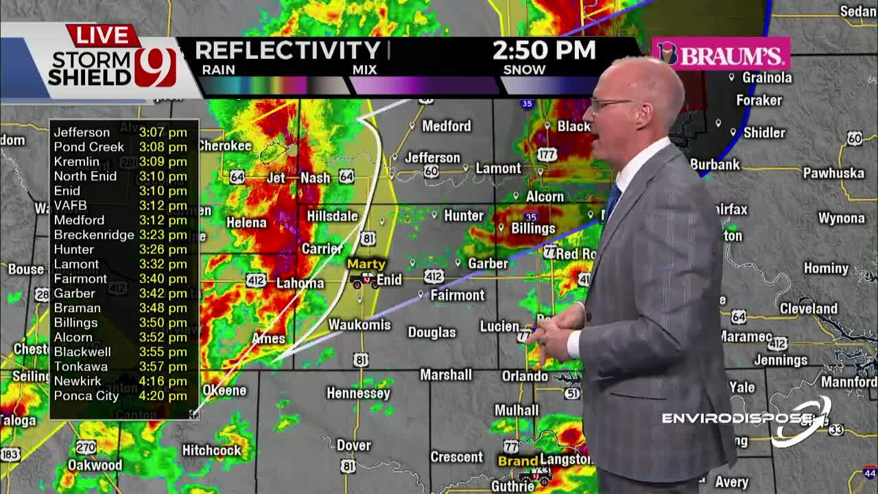 LIVE UPDATES: Tornado Warning Active In Noble, Payne Counties; Possible Tornado On Ground