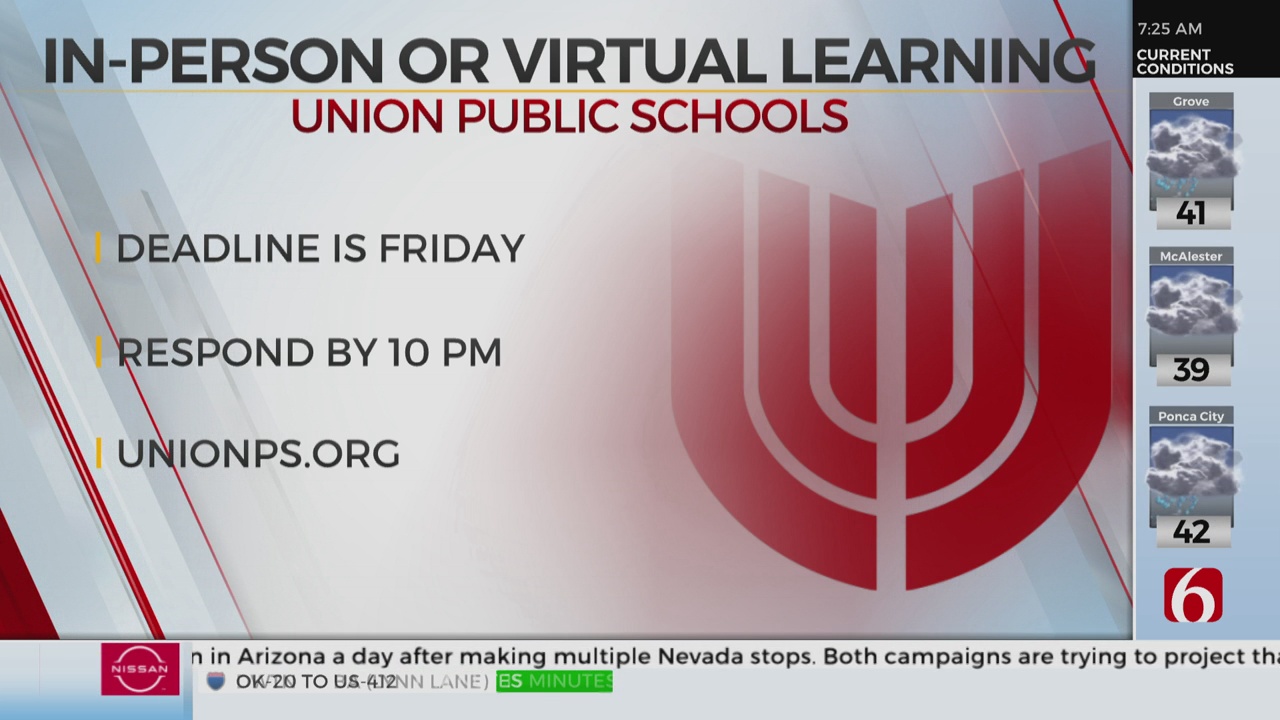 Final Days For Union Students To Choose In-Person Or Virtual Learning For Next Semester