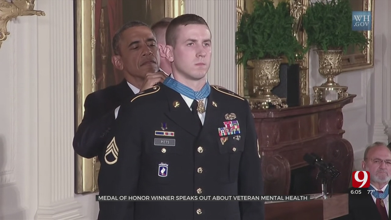 Medal Of Honor Recipient Visits Oklahoma To Talk Military Mental Health 
