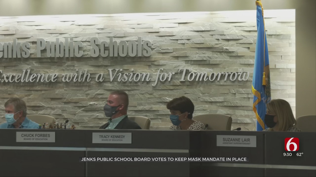 Jenks Board Of Education Votes To Keep Mask Requirement In Place 