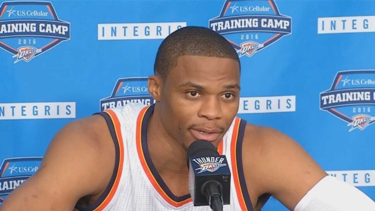 Westbrook Talks Upcoming Season at Thunder Media Day