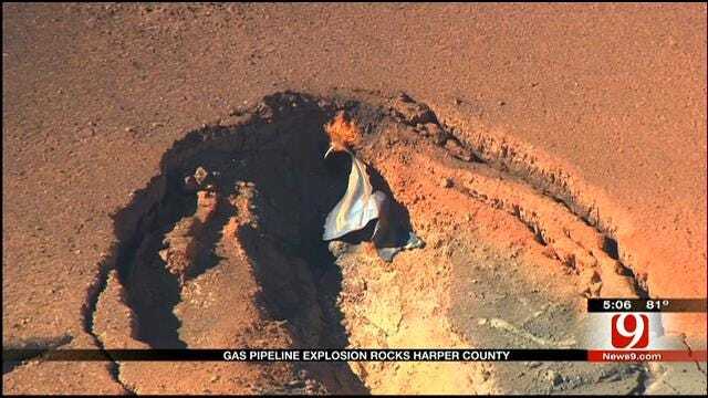 Resident Describes Gas Line Explosion In Harper County