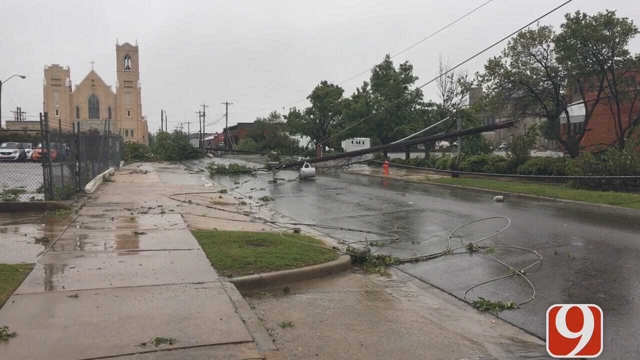WEB EXTRA: Power Lines Down In OKC