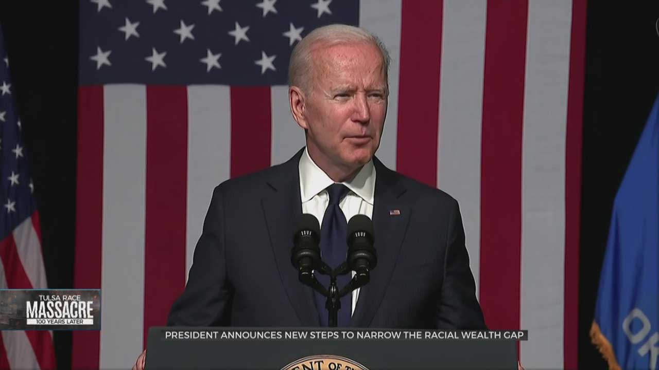 President Biden Announces Steps To Narrow The Racial Wealth Gap During His Tulsa Trip