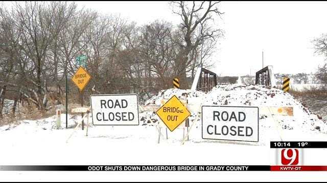 Bridge In Grady County Officially Deemed Unsafe