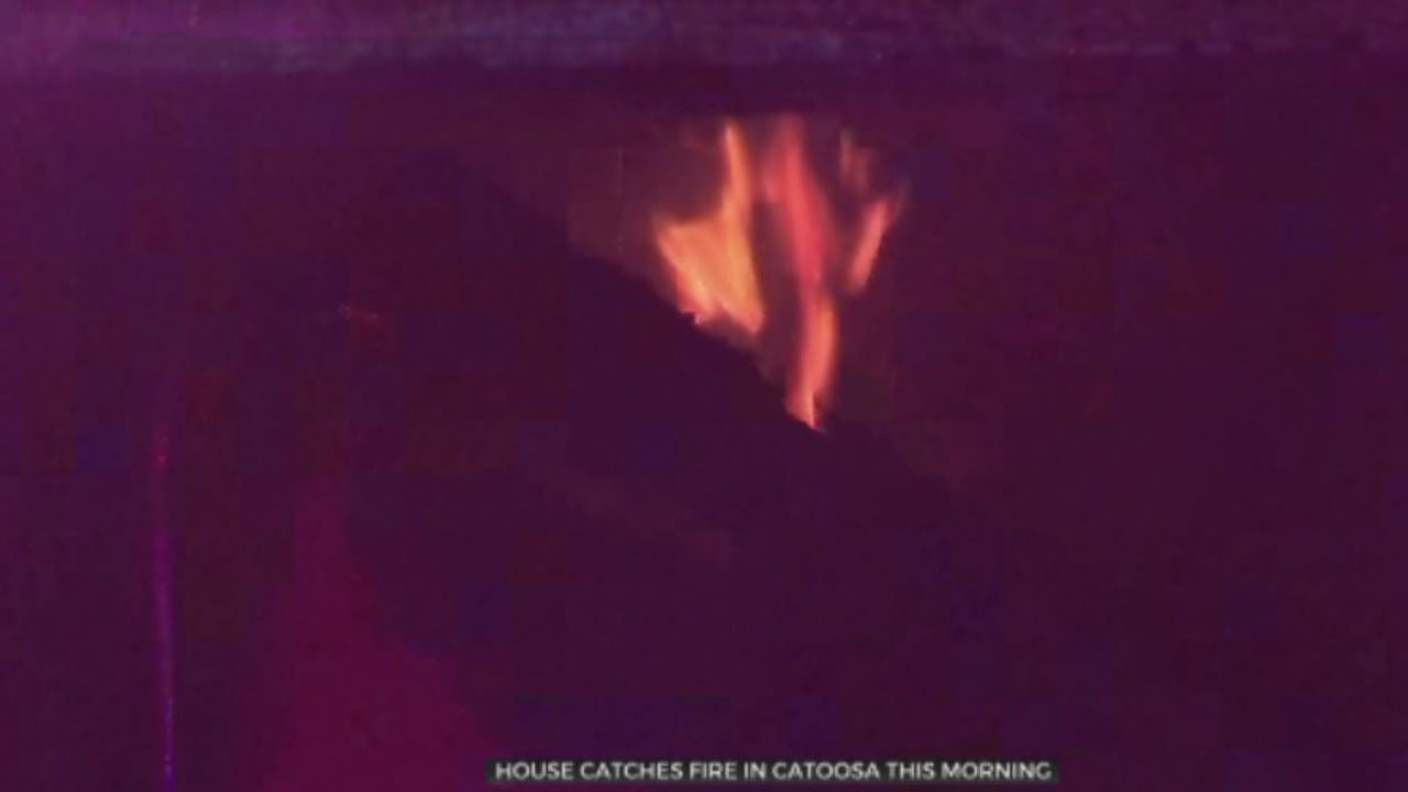 Neighbor Alerts Family To House Fire In Catoosa