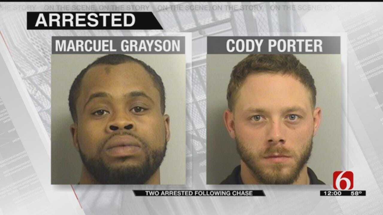 High Speed Stolen Car Chase Lands Two Men In Tulsa County Jail