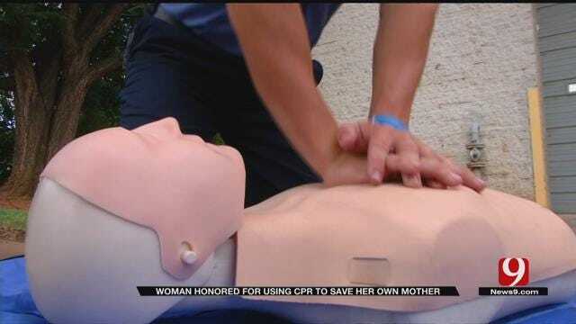 OKC Woman Honored For Using CPR To Save Mother's Life