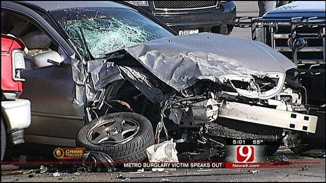 Burglary Suspects Cause Four-Car Crash