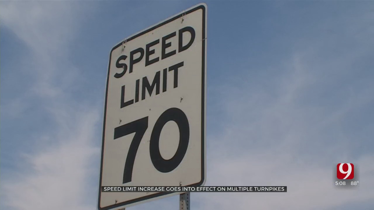Speed Limit Increase Goes Into Effect For Multiple Oklahoma Turnpikes 