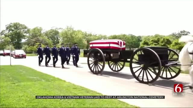 Oklahoma Korea & Vietnam Veteran Laid To Rest At Arlington National Cemetery