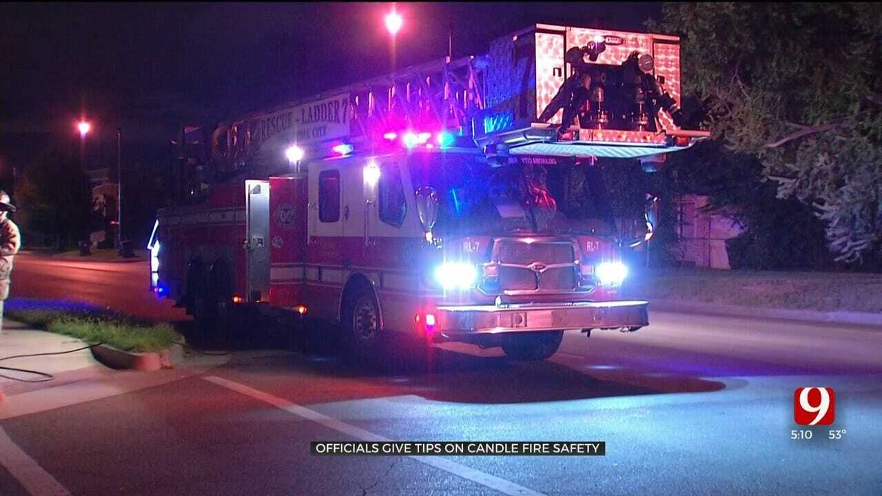 OKC Fire Officials Give Candle Fire Safety Tips As Temperatures Begin To Fall
