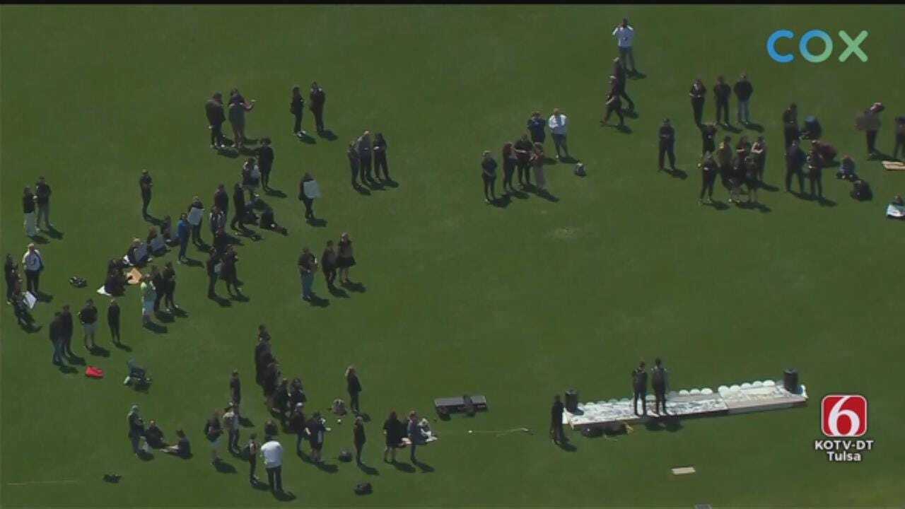 Osage SkyNews 6 HD: TU Students Stage Mock Funeral Over Program Cuts