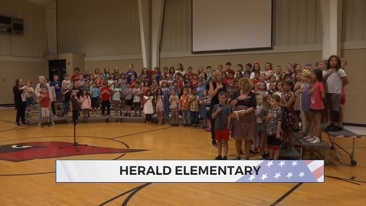 Daily Pledge: Herald Elementary Students